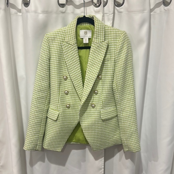 House of Harlow 1960 Green Blazer Structured Silhouette - Picture 1 of 2